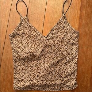 Gaze Tan Leopard Print Camisole
